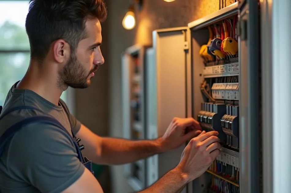 electrical contractors in london repairing a home electric issue